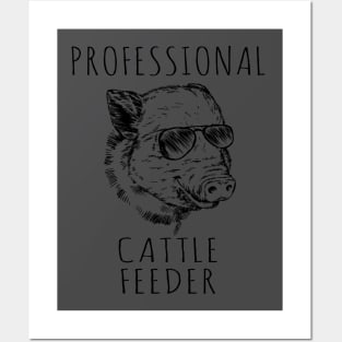 Professional Cattle Feeder. Posters and Art